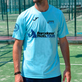 Camiseta Barcelona Padel Tour Joma hombre azul celeste