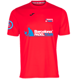 Camiseta Barcelona Padel Tour Joma hombre coral