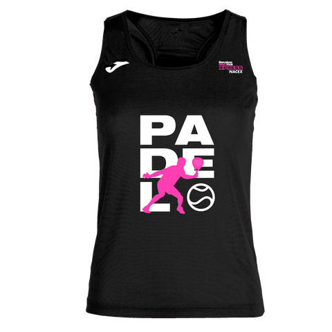 Camiseta Barcelona Padel Tour Xpress by Nacex Joma mujer color negro