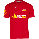 Camiseta Barcelona Padel Tour Joma hombre roja