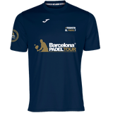 Camiseta Barcelona Padel Tour Joma hombre azul marino y dorado