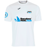 Camiseta Barcelona Padel Tour Joma hombre blanca