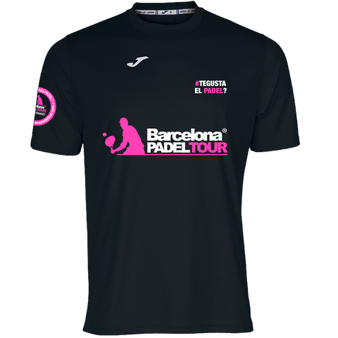 Camiseta Barcelona Padel Tour Joma hombre negra