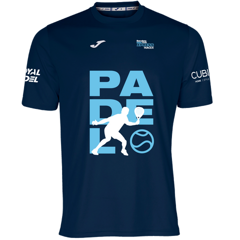 Camiseta de padel de hombre Barcelona Padel Tour Xpress by Nacex Azul marino
