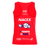 Camiseta Barcelona Padel Tour Xpress by Nacex Joma mujer color rojo