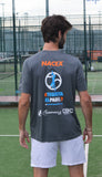 Camiseta de padel de hombre Barcelona Padel Tour Xpress by Nacex gris oscuro