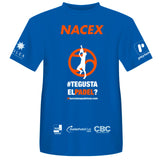Camiseta de padel de hombre Barcelona Padel Tour Xpress by Nacex azul royal