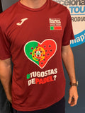 Camiseta Barcelona Padel Tour Joma hombre "tu gostas de padel" Portugal burdeos